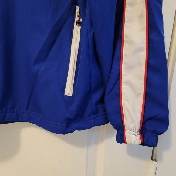 BNP PARIBAS OPEN Fila Windbreaker Jacket Size s Blue Full Zip Long Sleeve - Picture 5 of 9